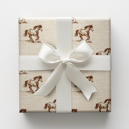 Horses in the Pines Wrapping Paper