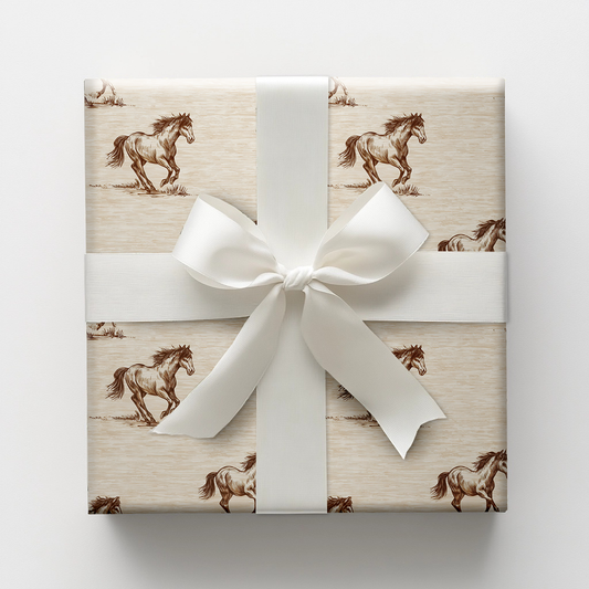 Horses in the Pines Wrapping Paper