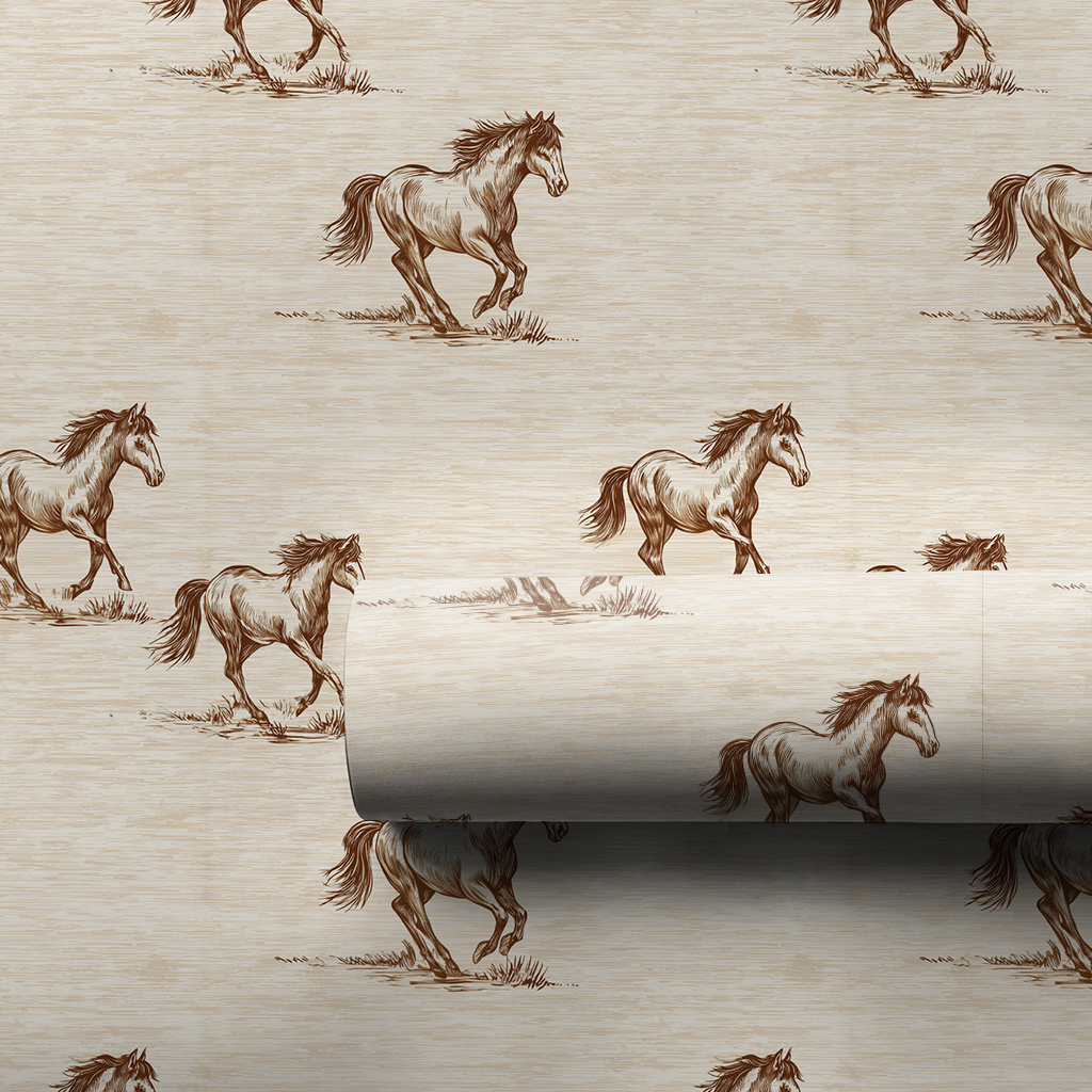 Horses in the Pines Wrapping Paper