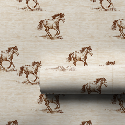 Horses in the Pines Wrapping Paper