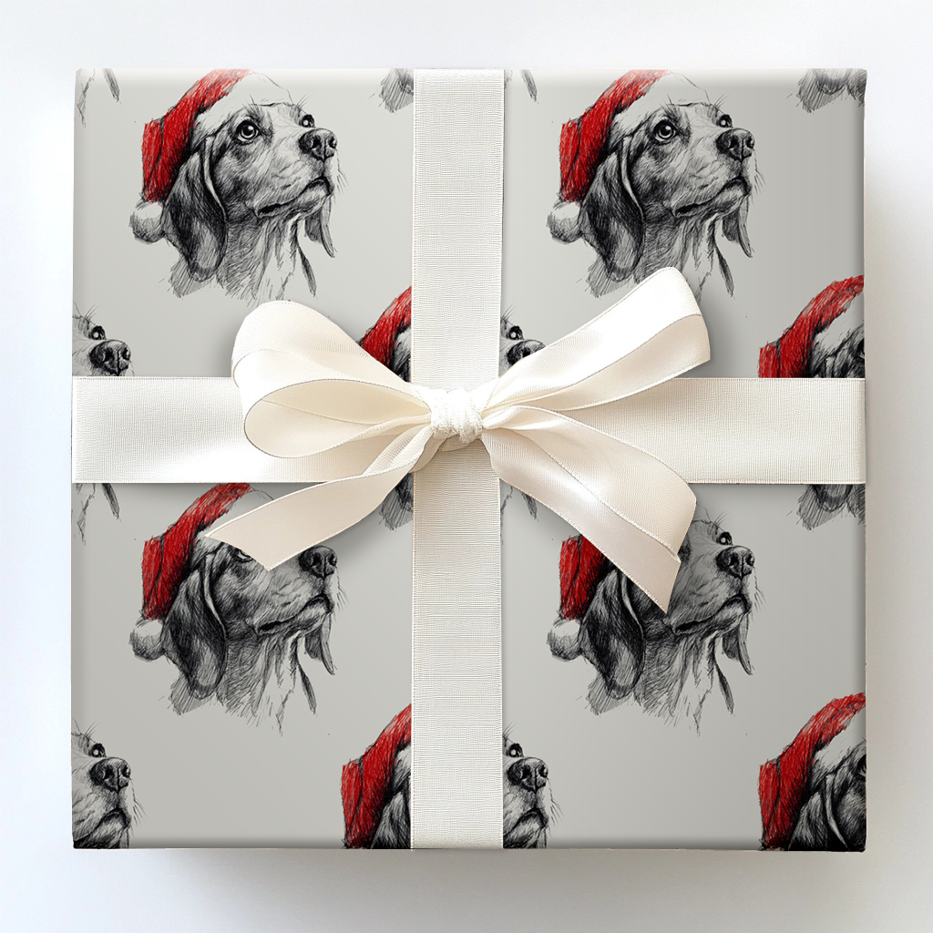 Beagle Claus Wrapping Paper