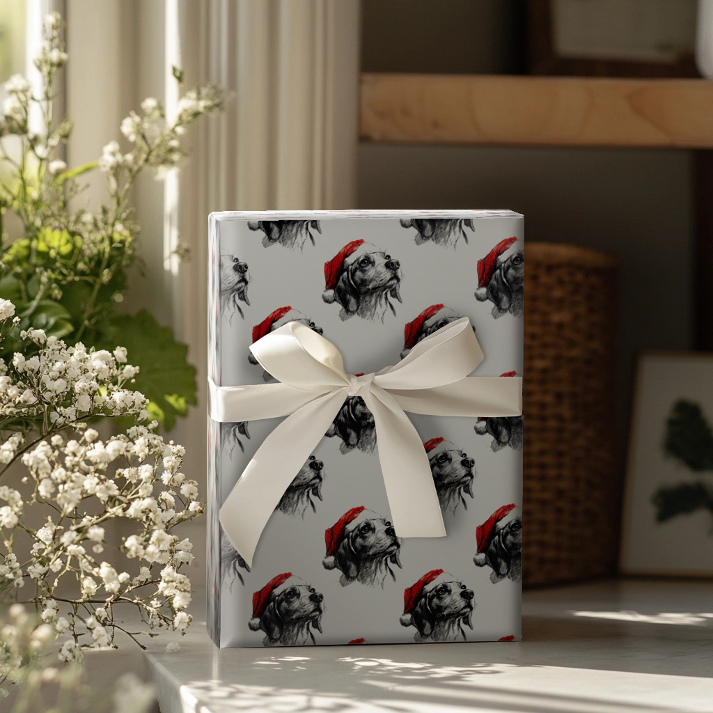 Beagle Claus Wrapping Paper