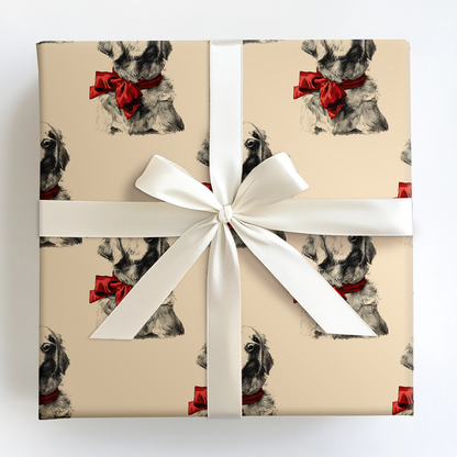 Golden Bow Wrapping Paper
