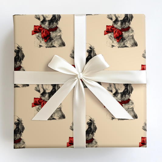 Golden Bow Wrapping Paper