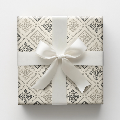 Porcelain Petals Wrapping Paper