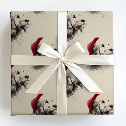 Doodle Claus Wrapping Paper