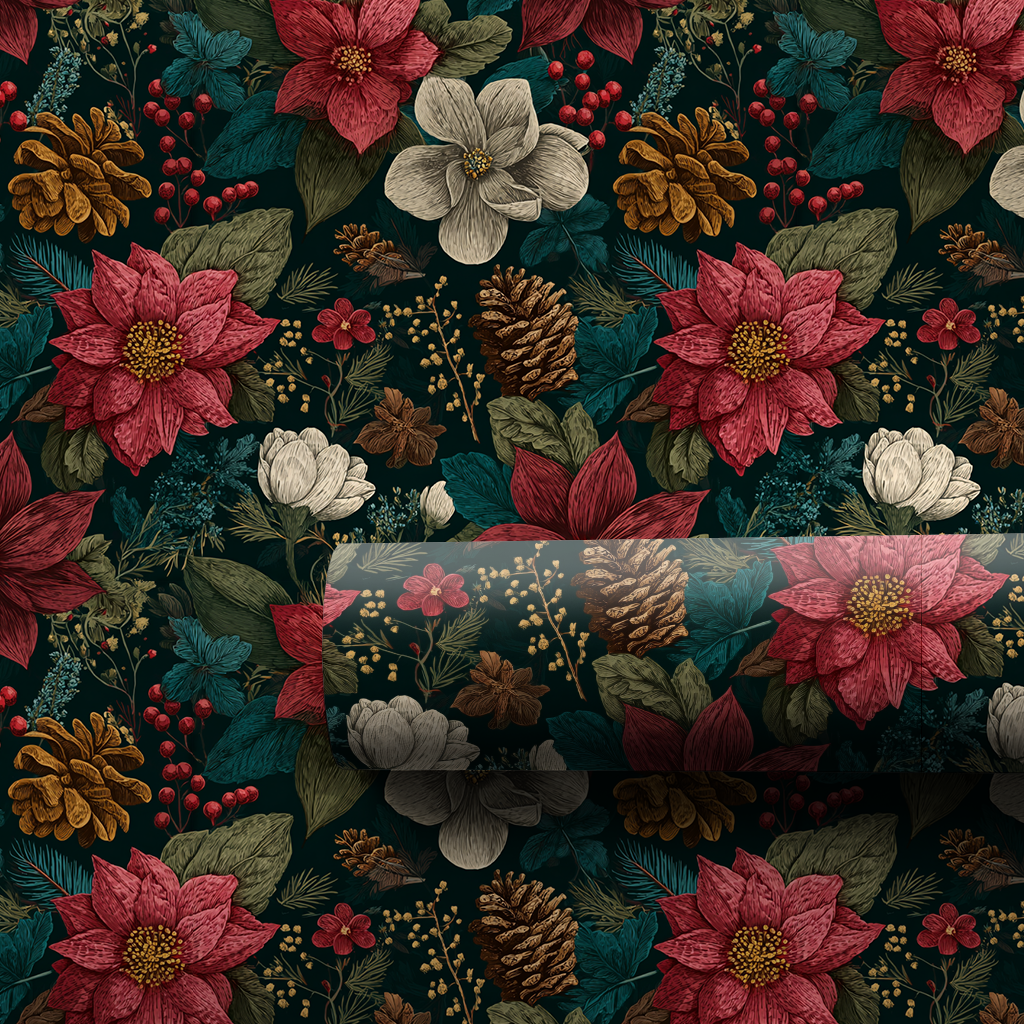 Poinsettia Park Wrapping Paper