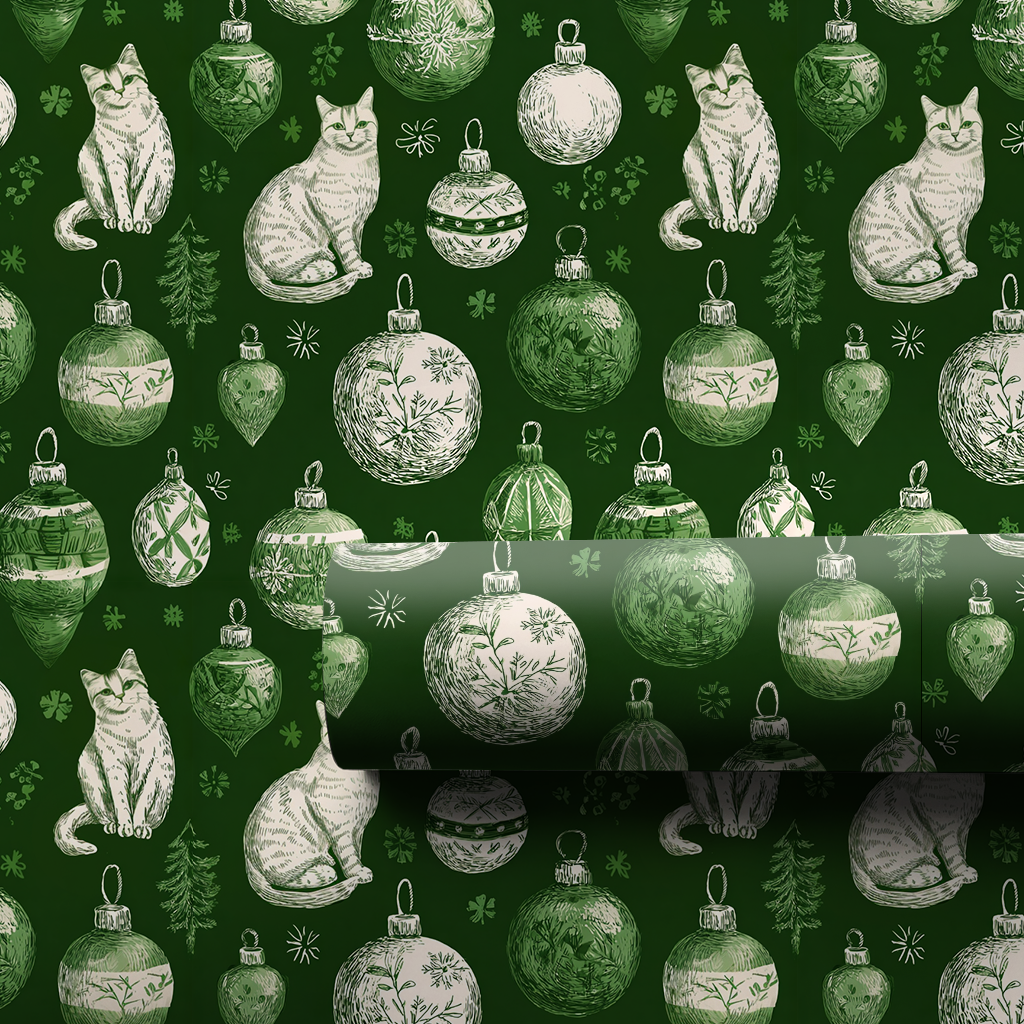 Winter Whiskers Wrapping Paper