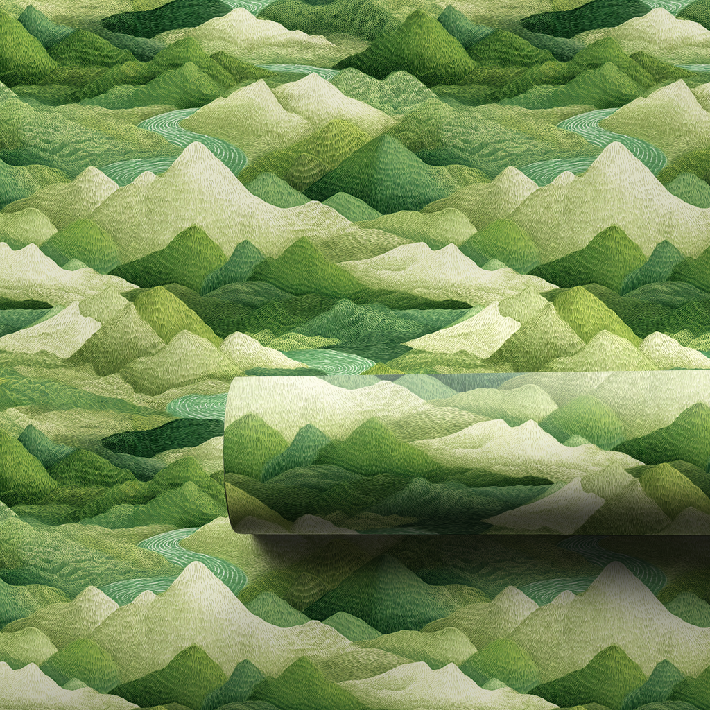 She Rolls On Wrapping Paper