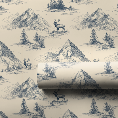 Elk Night Wrapping Paper