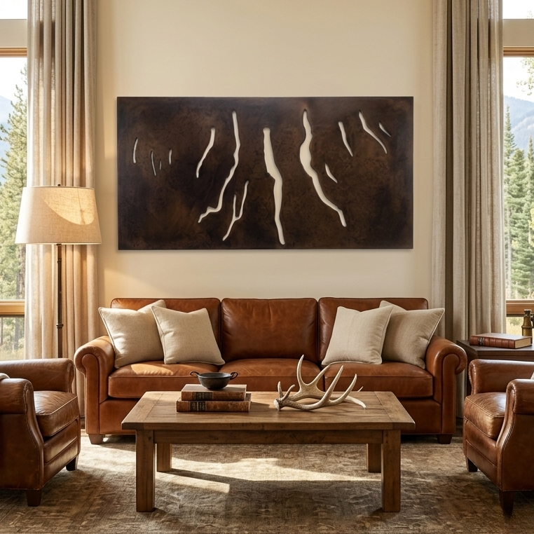 The Finger Lakes - Metal Wall Art - Umber - Anthem Classic