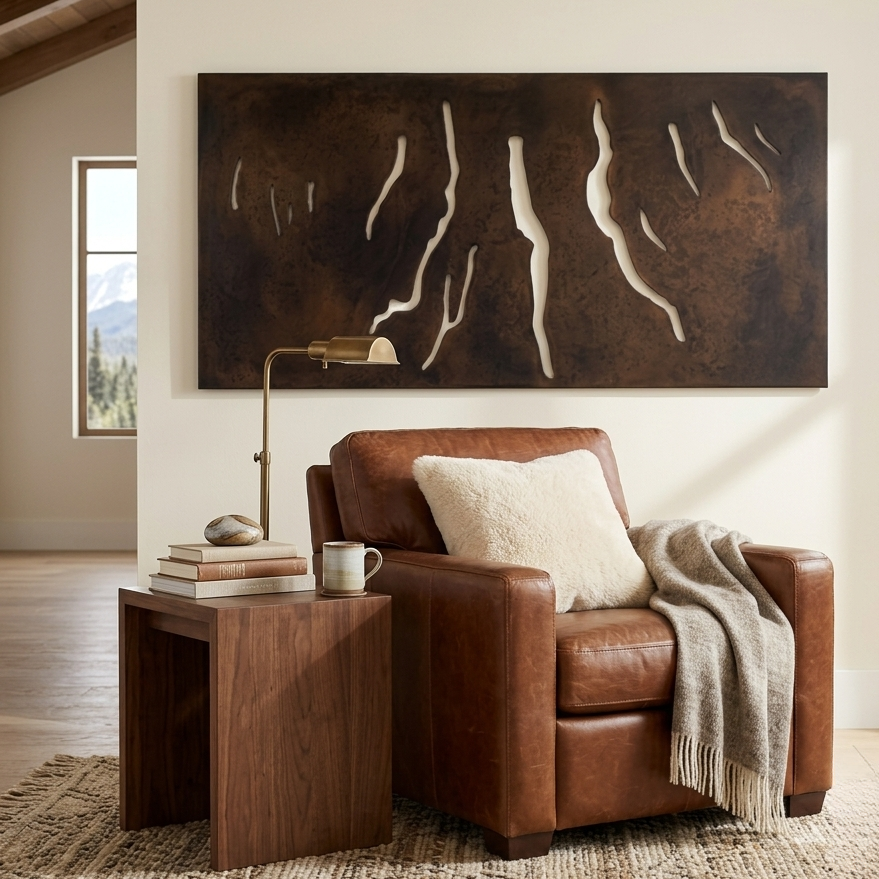 The Finger Lakes - Metal Wall Art - Umber - Anthem Classic (2)