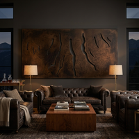 The Finger Lakes - Metal Wall Art - Umber