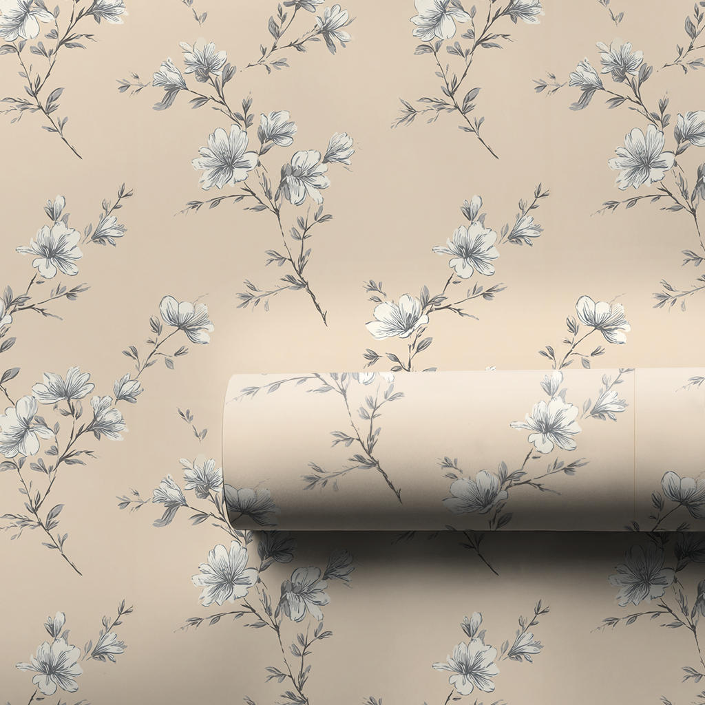 White Vine Wrapping Paper