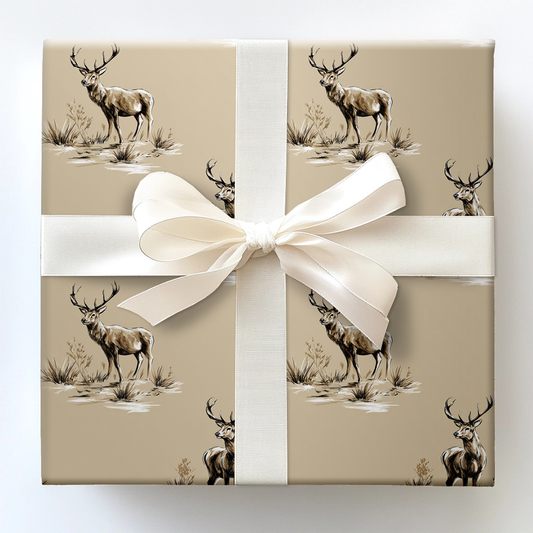 Rustic Woods Deer Wrapping Paper