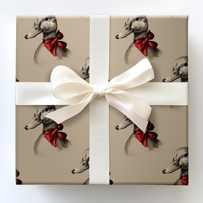 Mallard Bow Wrapping Paper