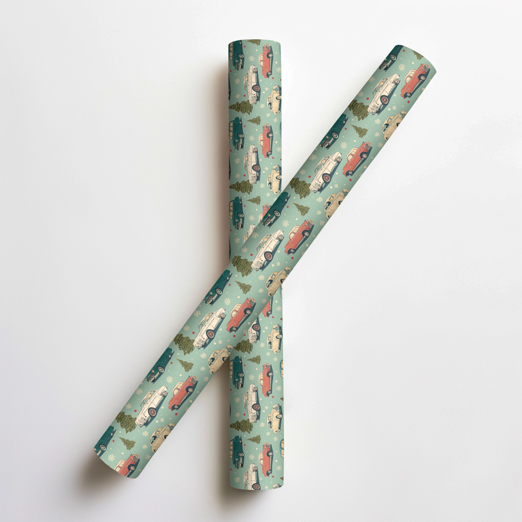 Christmas Cruisin Wrapping Paper