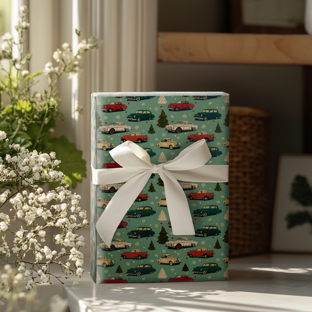 Christmas Cruisin Wrapping Paper