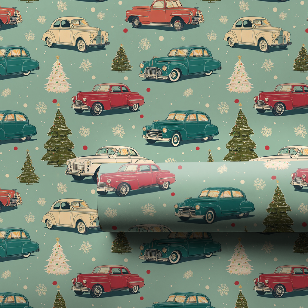 Christmas Cruisin Wrapping Paper