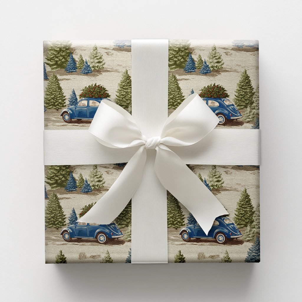 Blue Mount Forest Wrapping Paper