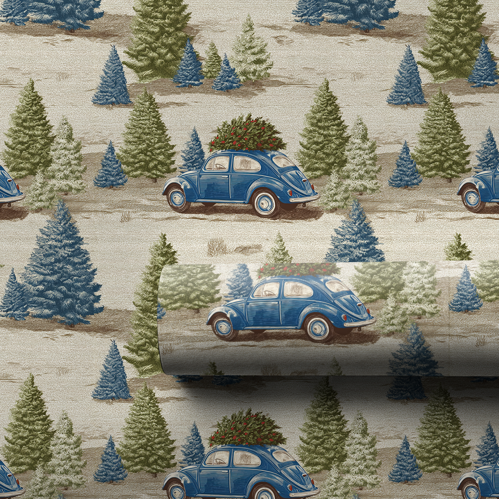Blue Mount Forest Wrapping Paper