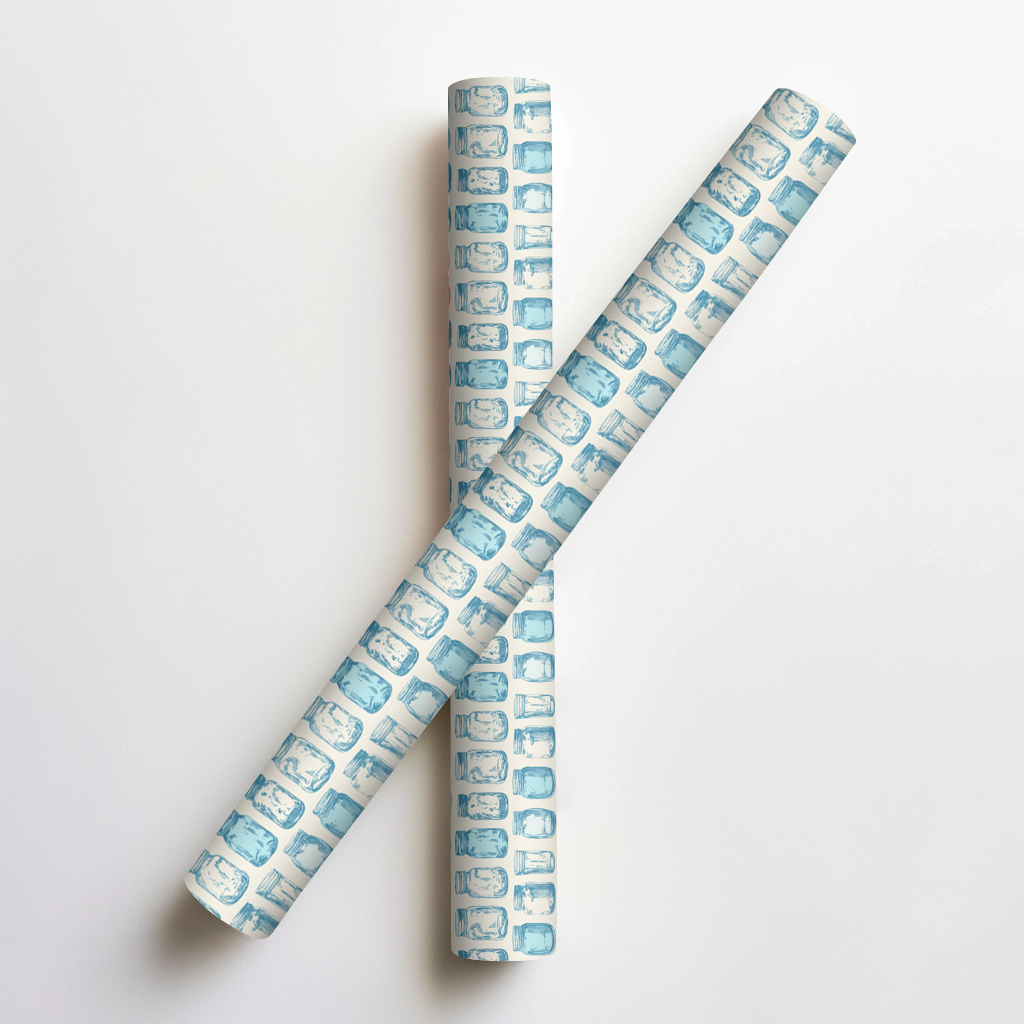 Marmalade Blue Wrapping Paper
