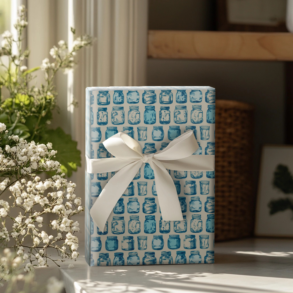 Marmalade Blue Wrapping Paper