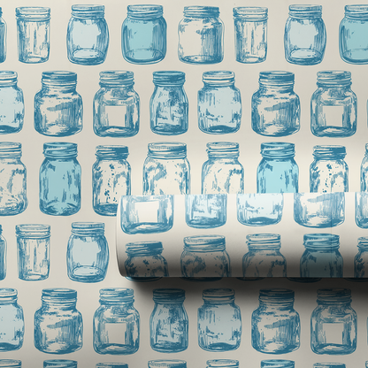 Marmalade Blue Wrapping Paper