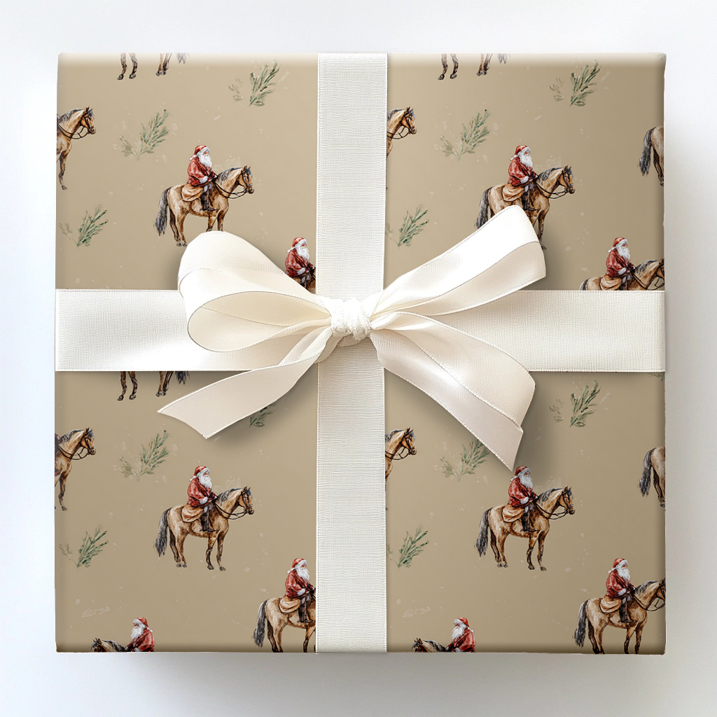 Cowboy Carol Wrapping Paper