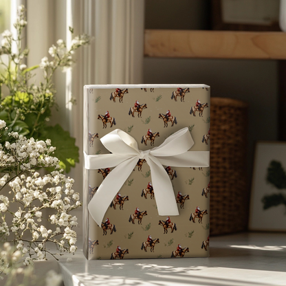 Cowboy Carol Wrapping Paper