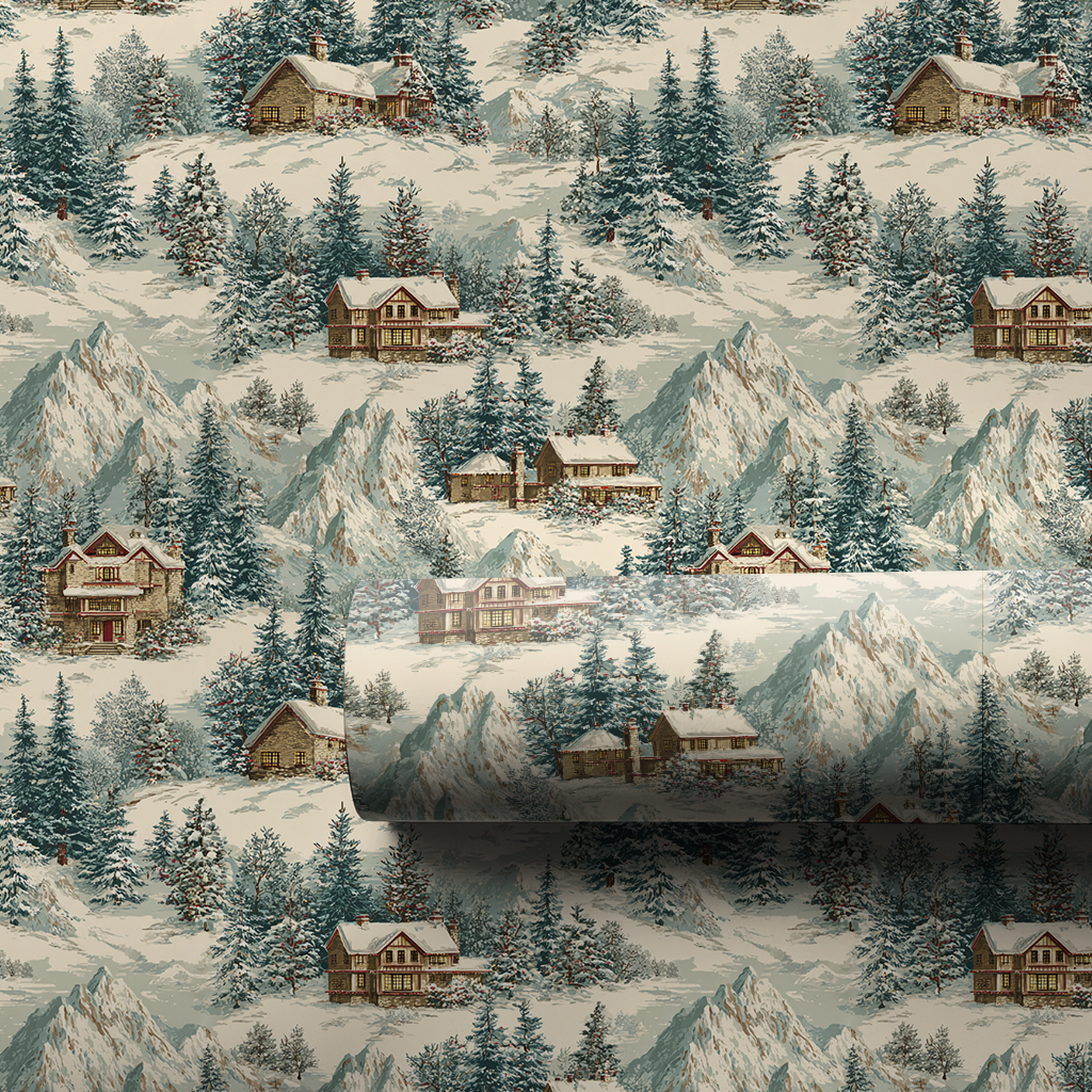 Iceton Village Wrapping Paper