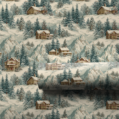 Iceton Village Wrapping Paper