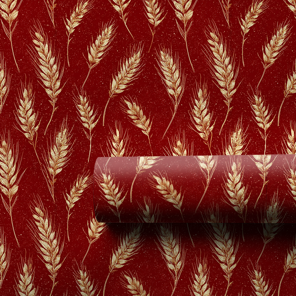 Wheat Wishes Wrapping Paper