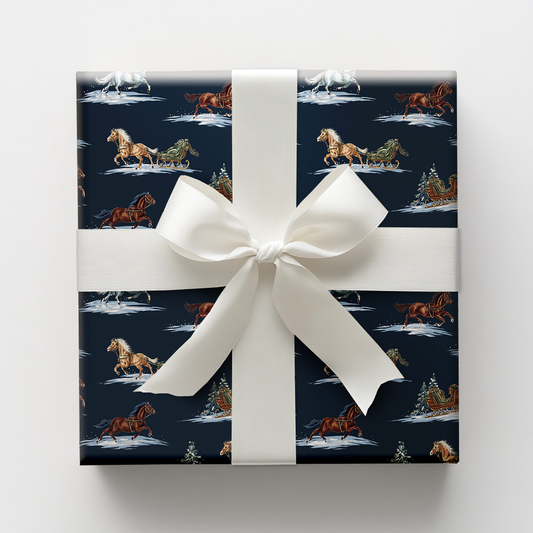 Winter Ride in Waco Wrapping Paper