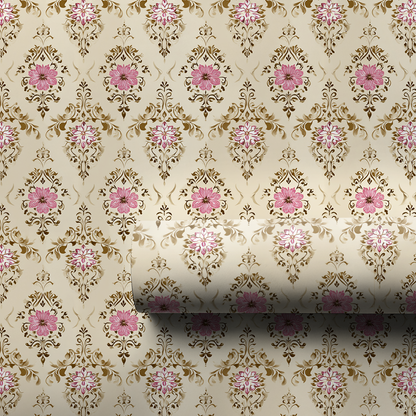 Damask Dewdrops Wrapping Paper
