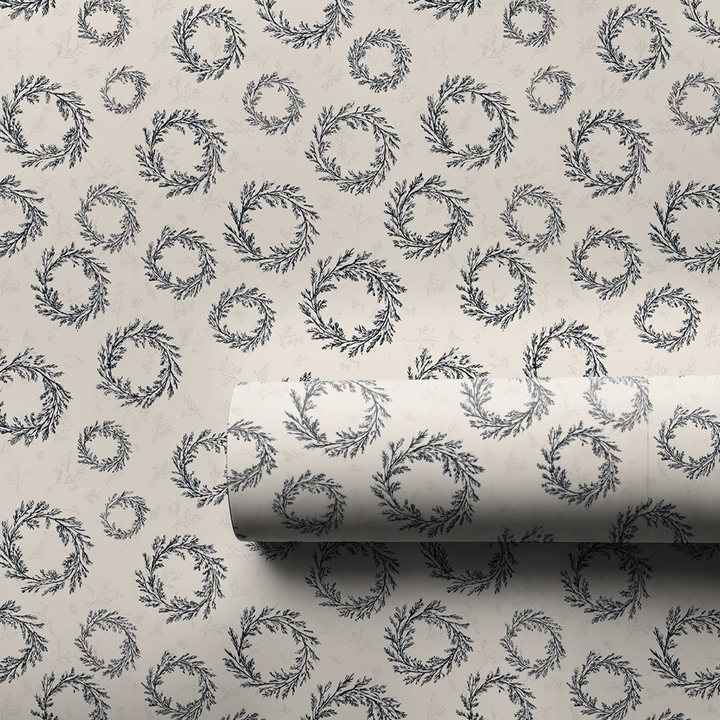 Wreath and Warmth Wrapping Paper