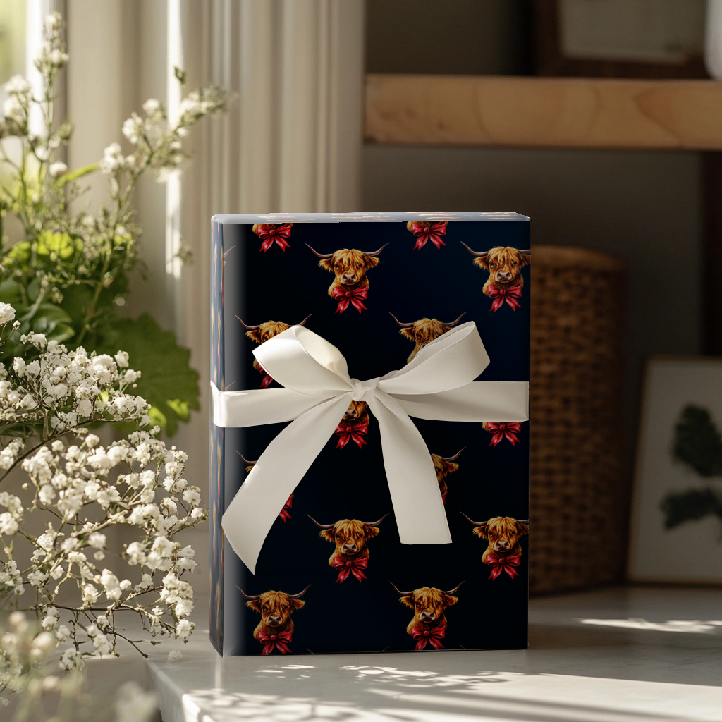 Amarillo Alpine Moo Wrapping Paper