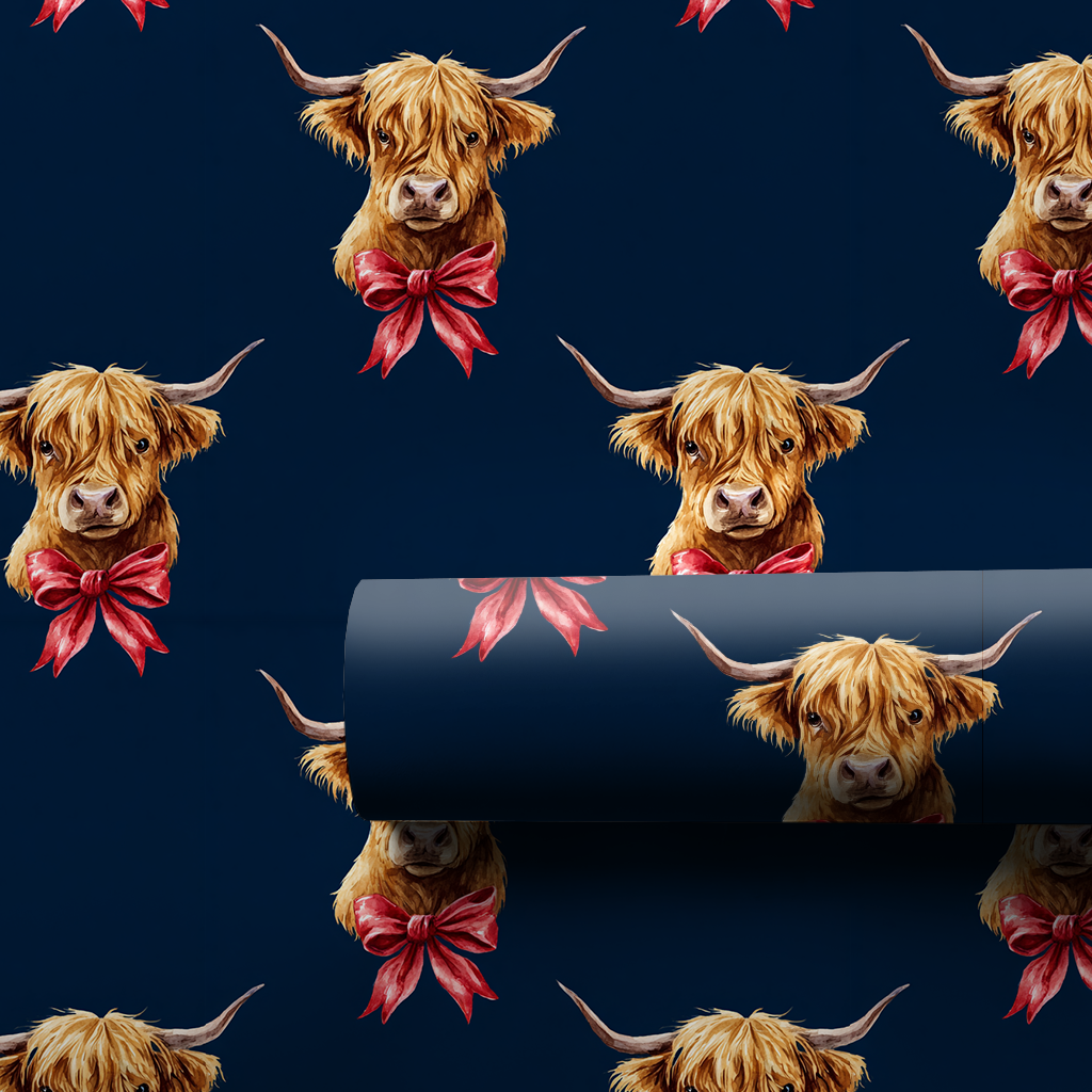 Amarillo Alpine Moo Wrapping Paper