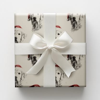 Golden Claus Wrapping Paper