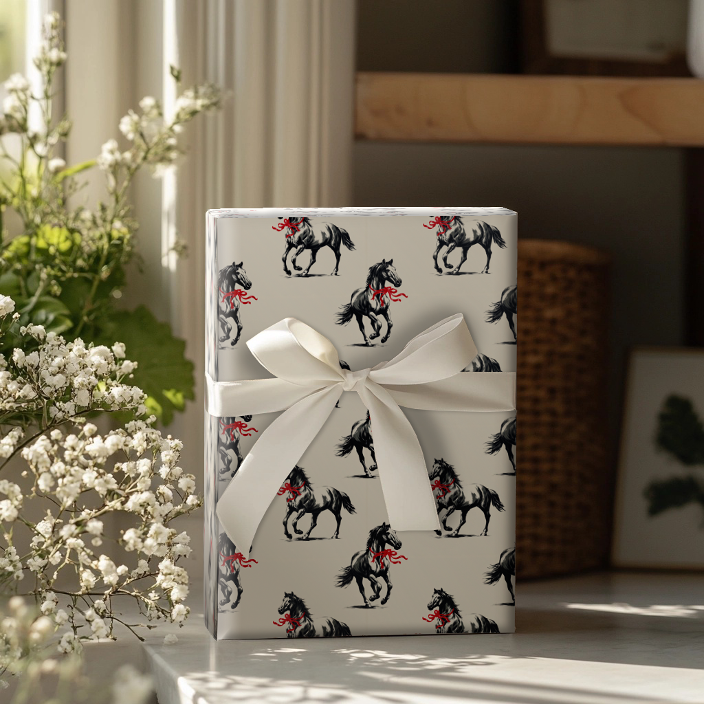 Old West Evergreen Wrapping Paper