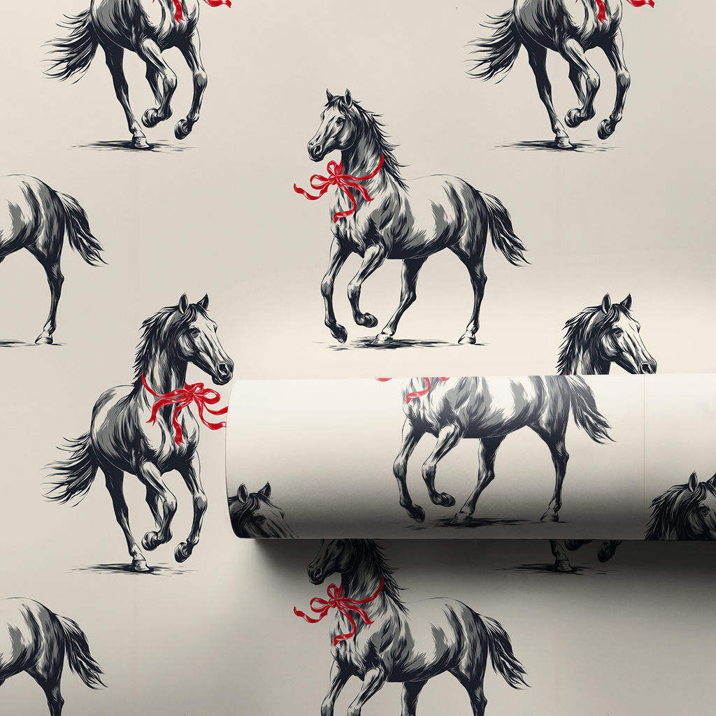 Old West Evergreen Wrapping Paper