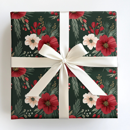 Round Top Red Wrapping Paper