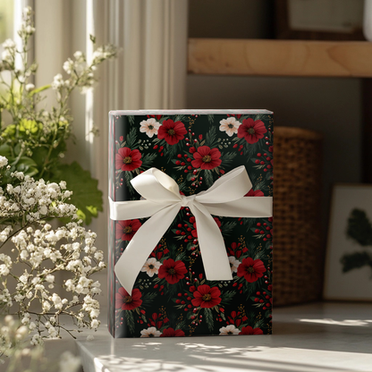 Round Top Red Wrapping Paper