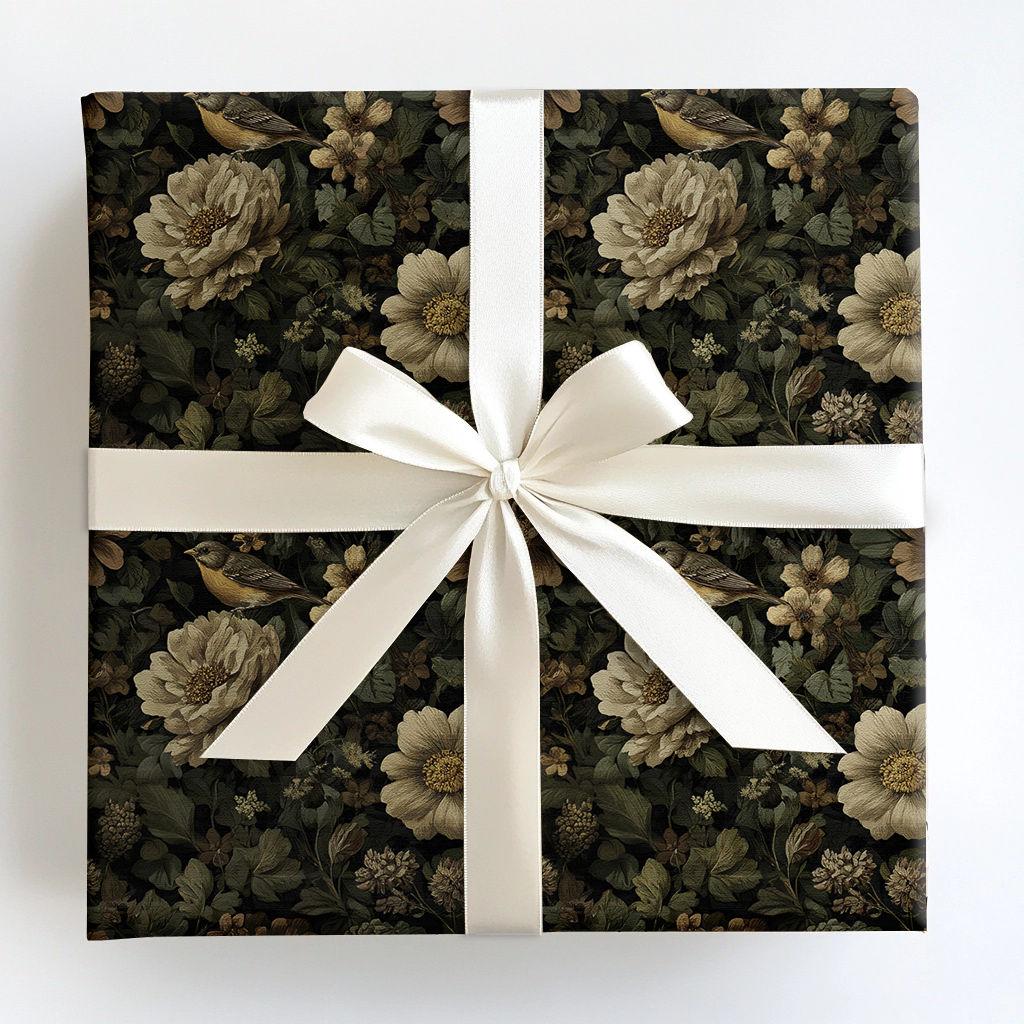Antique Garden Wrapping Paper