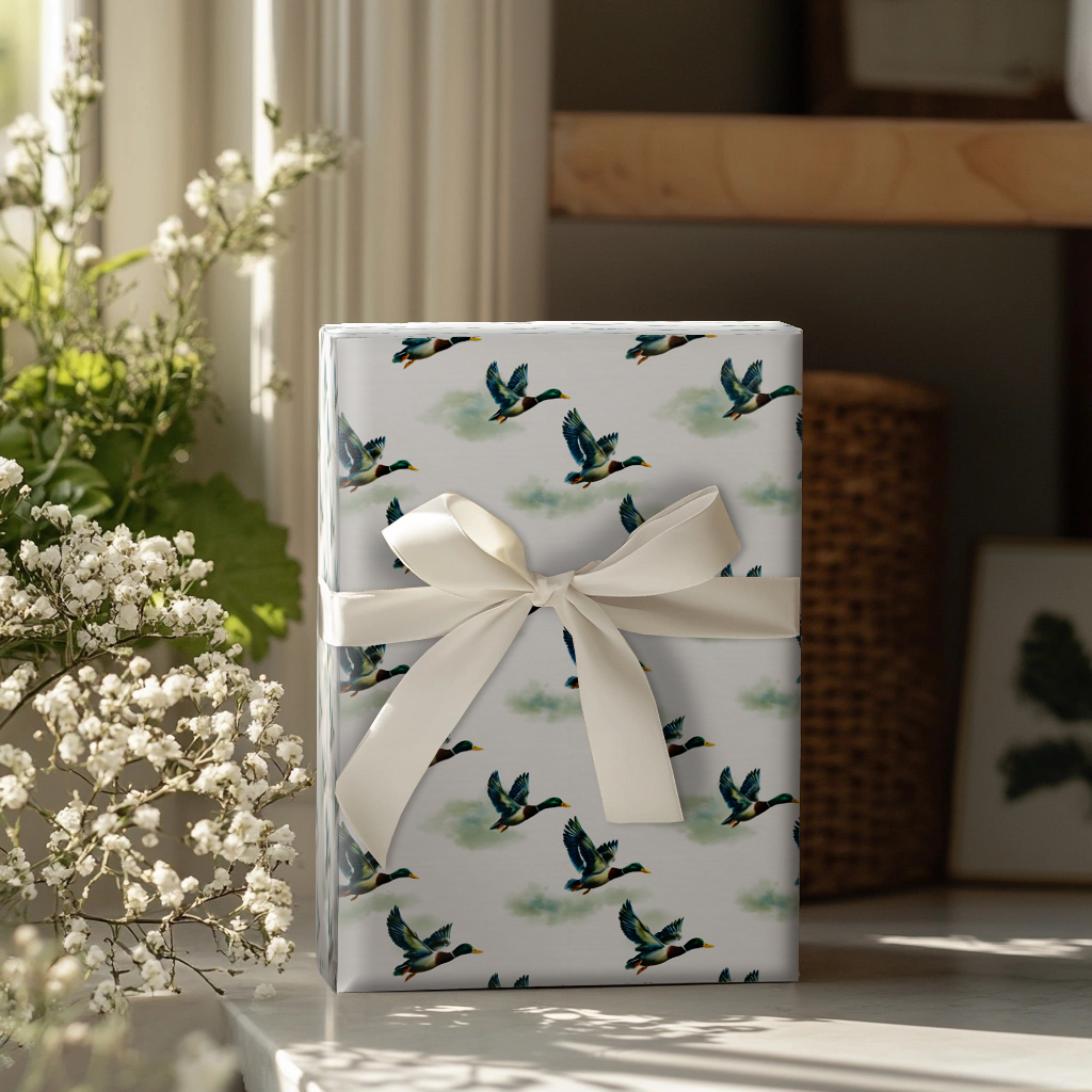 Blinded Duck Wrapping Paper