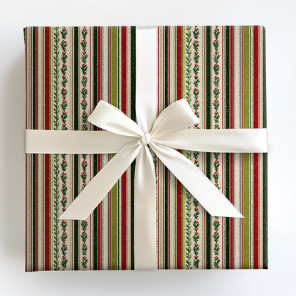 Heritage Holly Wrapping Paper