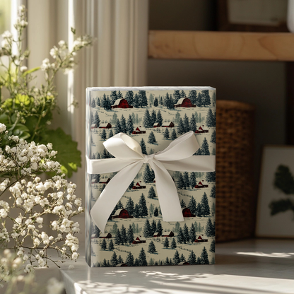Magnolia Snow Wrapping Paper