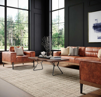Ansel Taupe & Beige Rug
