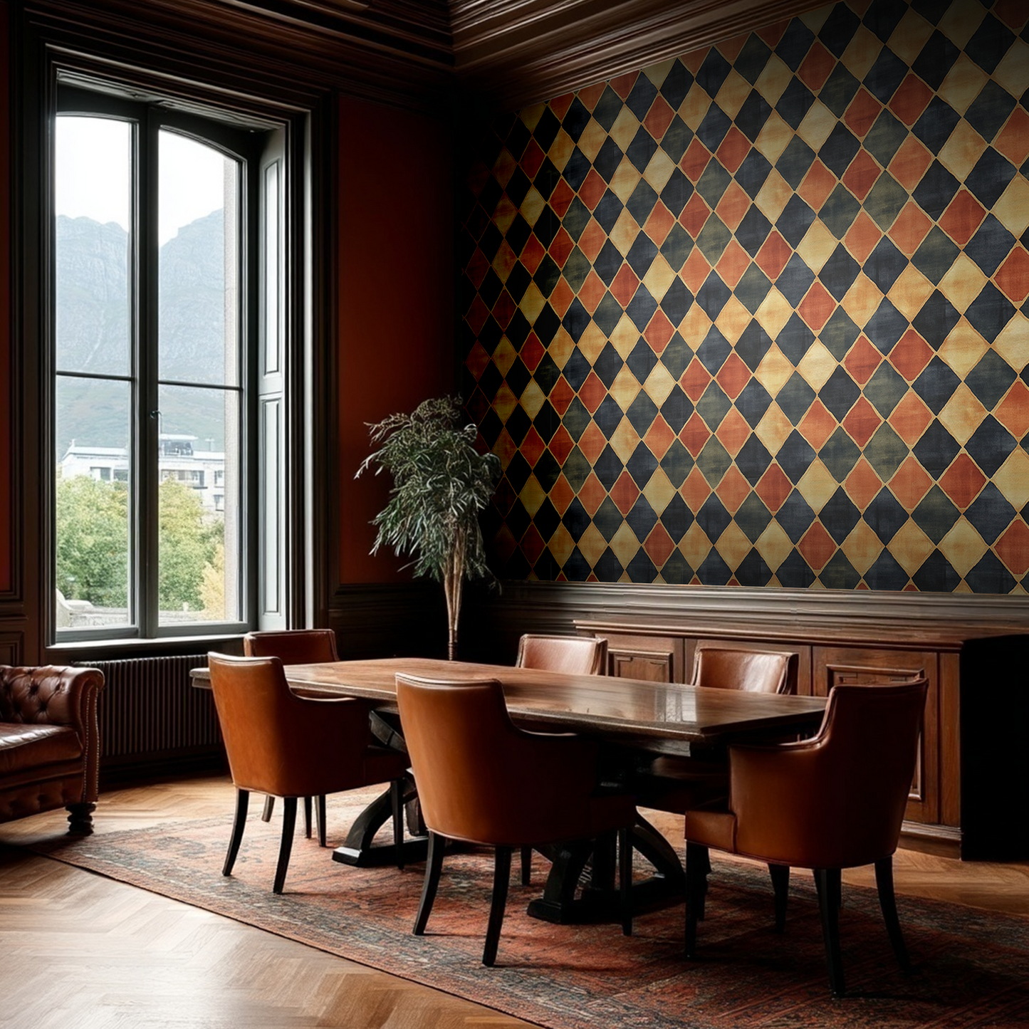 Belmont Check Wallpaper