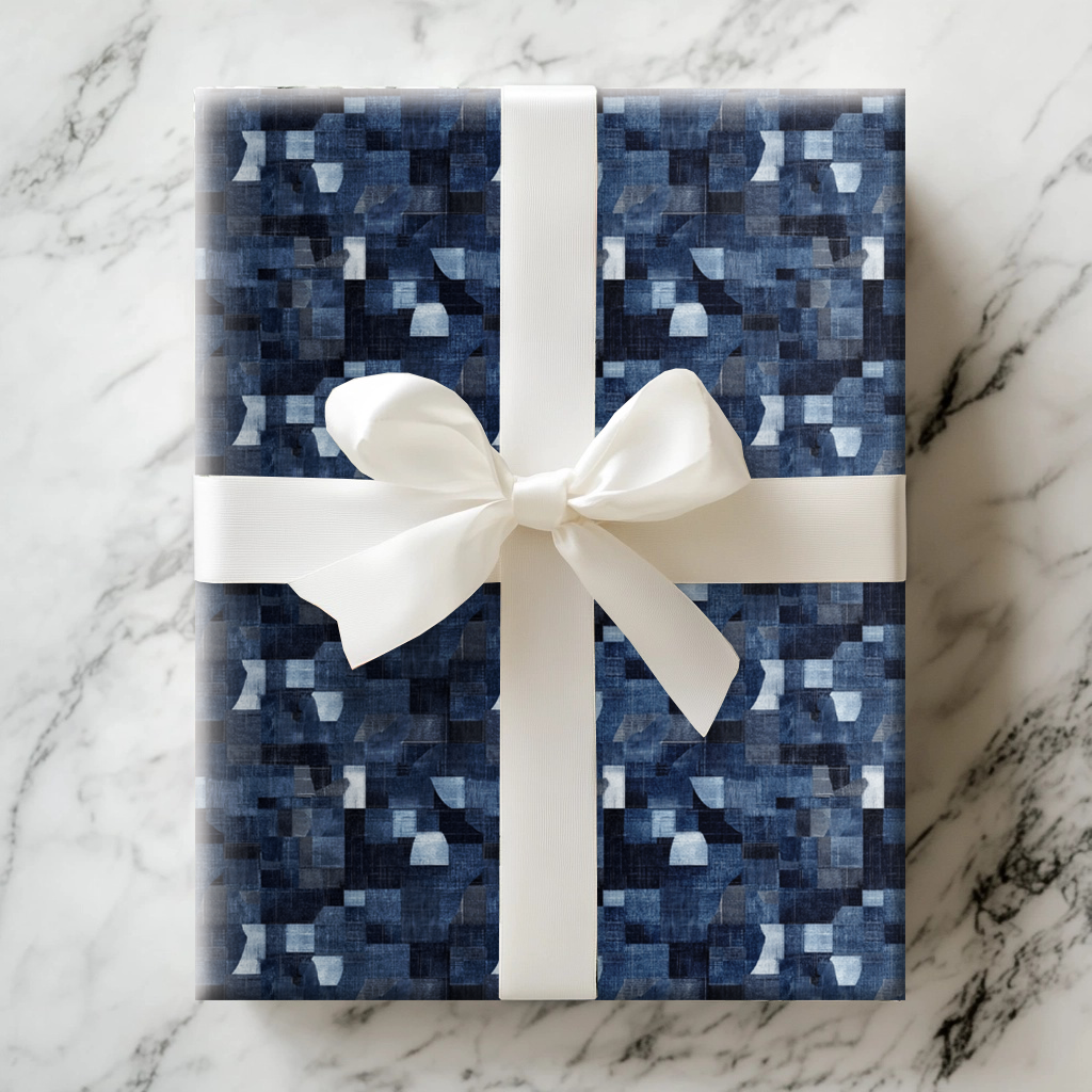 Clifton Denim Wrapping Paper